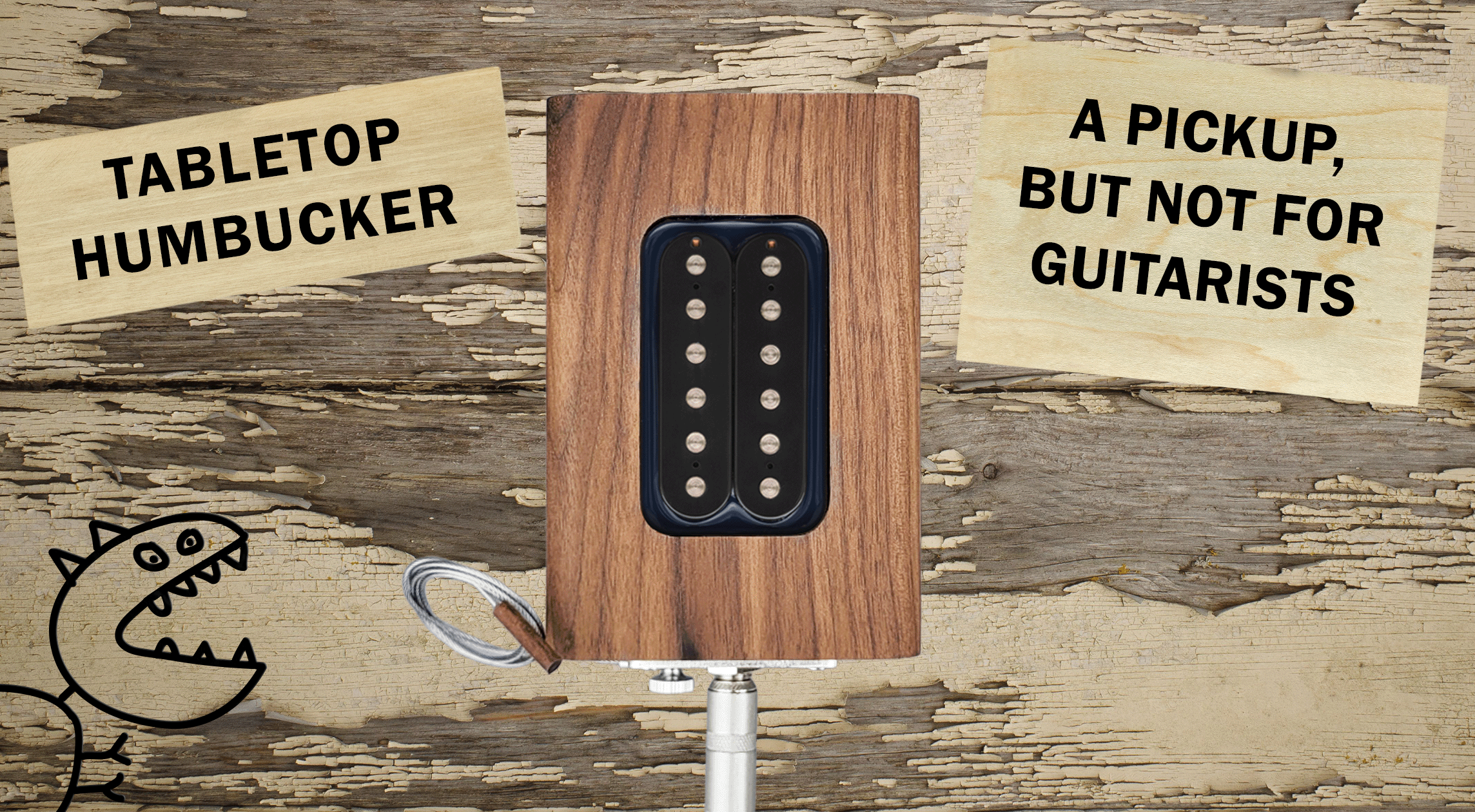 Tabletop Humbucker – Happy Dinosaur