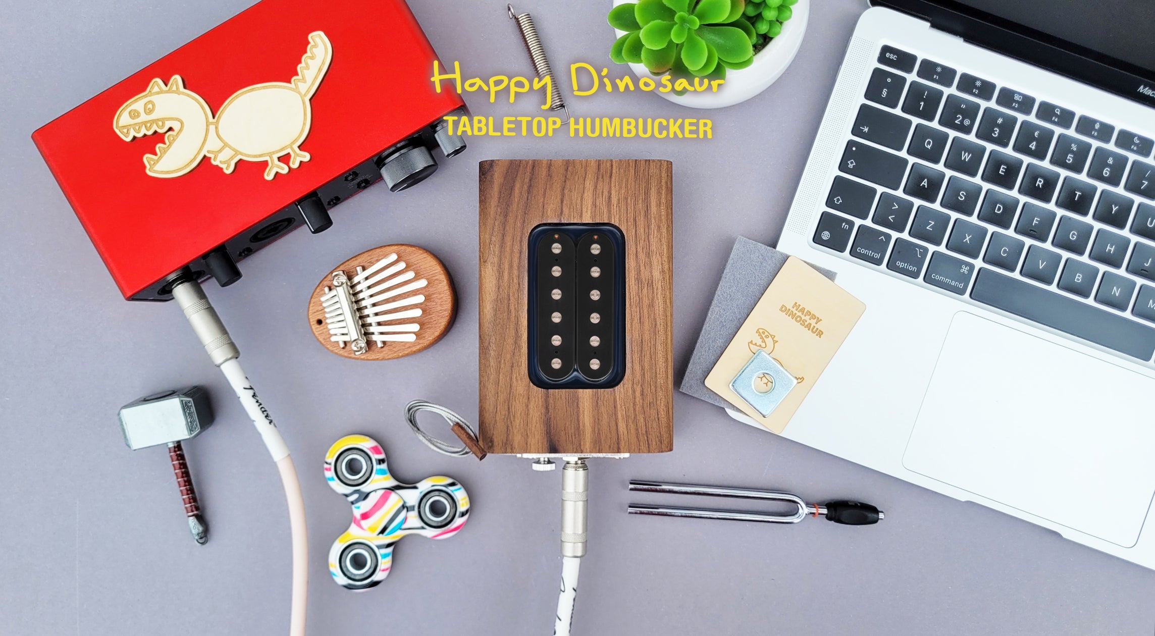 Tabletop Humbucker – Happy Dinosaur